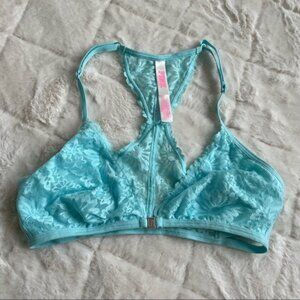 Victoria's Secret PINK | Aqua Racerback Lace Bralette | Size Small